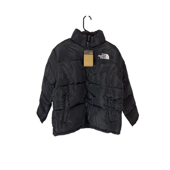 The NorthFace Puffer Jacket Women's Medium Black White NWT - Picture 1 of 5